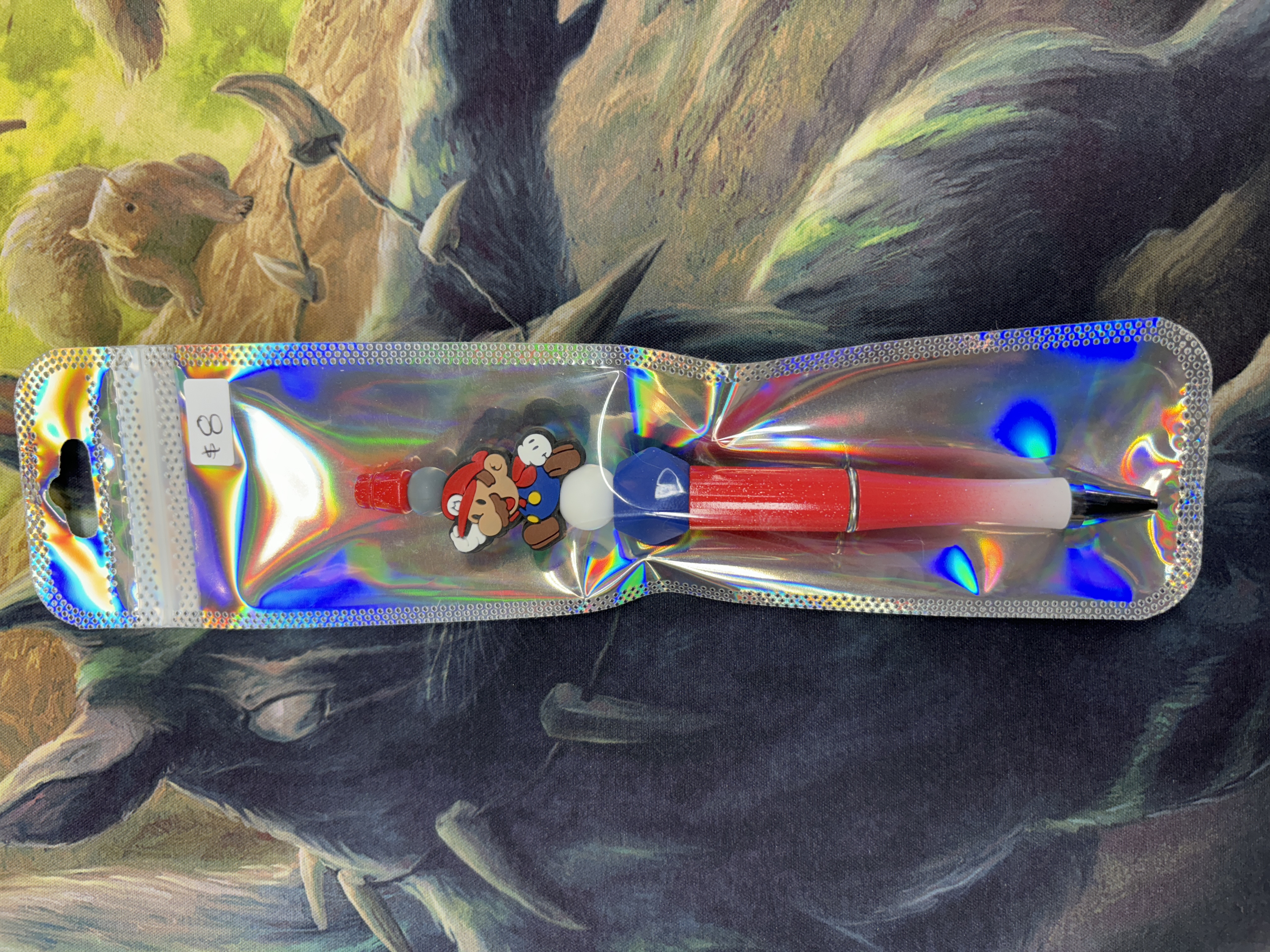 Beaded Pen - Mario